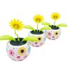 Solar Power Toy Swinging Toy Car Dashboard Ornaments Flower Swinging Solar Powered Dancing Flower