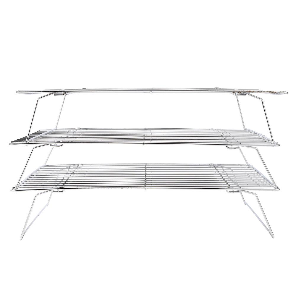 3?Tier Cooling Rack Collapsible Folding Legs for Cookies Cakes Kitchen Baking Grilling Tool