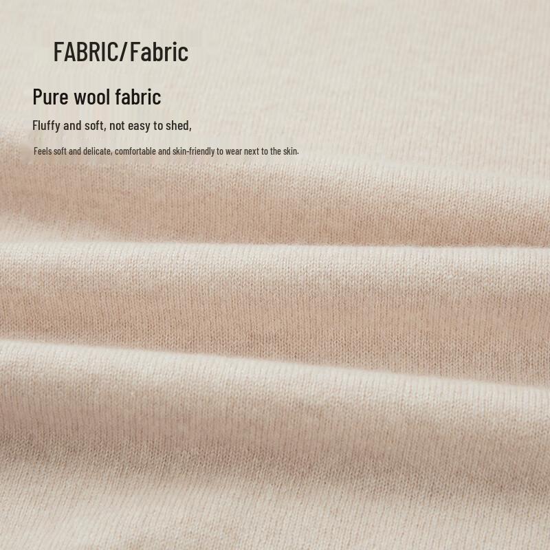 HLA Women's Soft High-Neck Pure Wool Long Sleeve Sweater