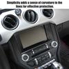 Car Navigation Decorative Panel Decoration Cover Stickers Fit For Ford Mustang 2015 Up ABS Interior Accessories