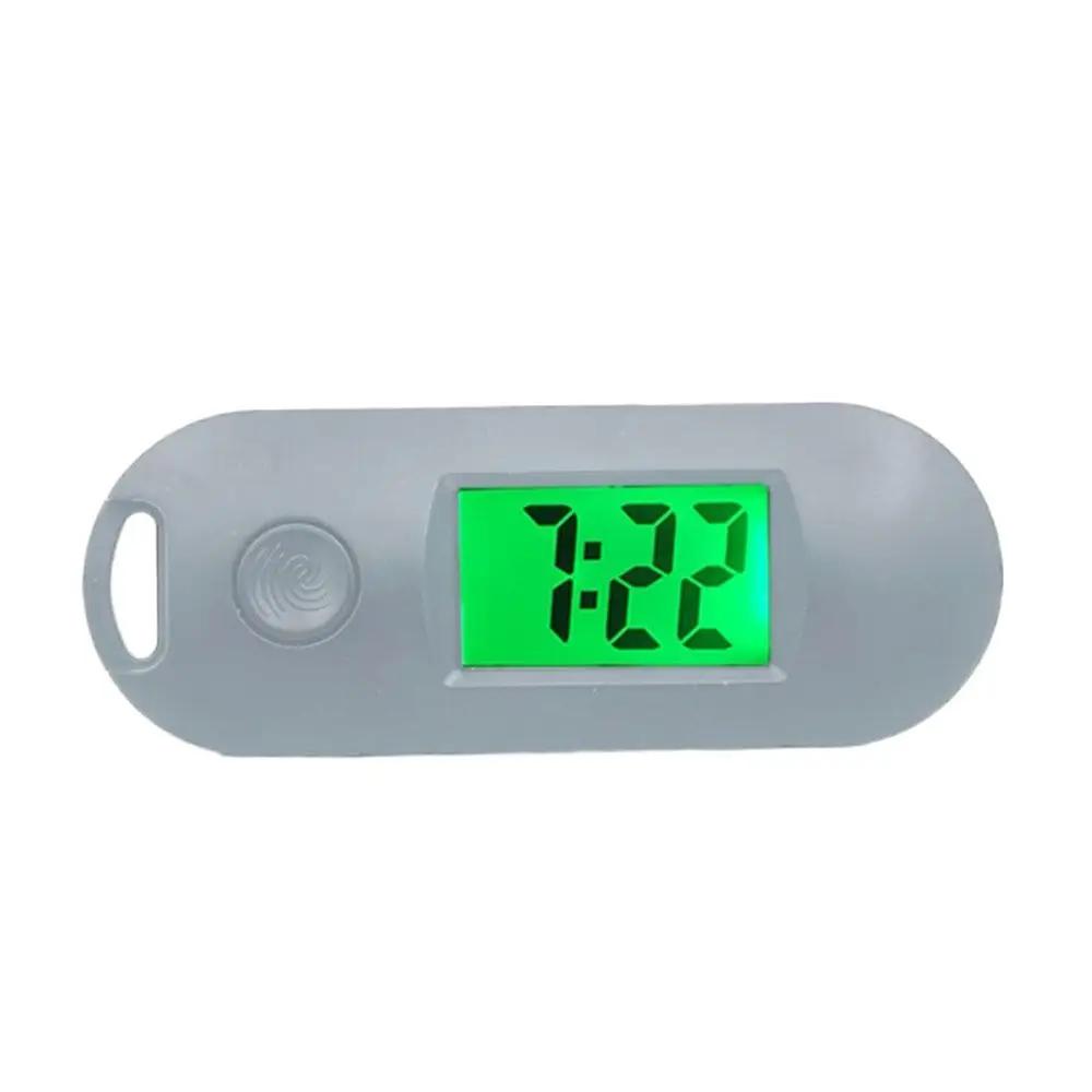 Mini Digital Electronic Clock Small Wall Watch Study Library LCD Display Luminous Key Ring Watch