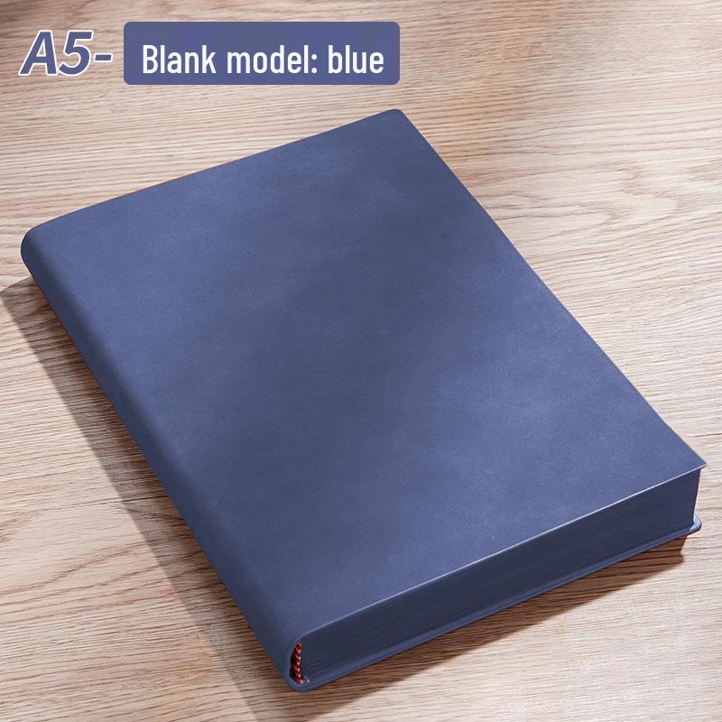 A5 Premium Soft Cover Business Meeting Notebook - Sheepskin, Thickened, 20 Sheets