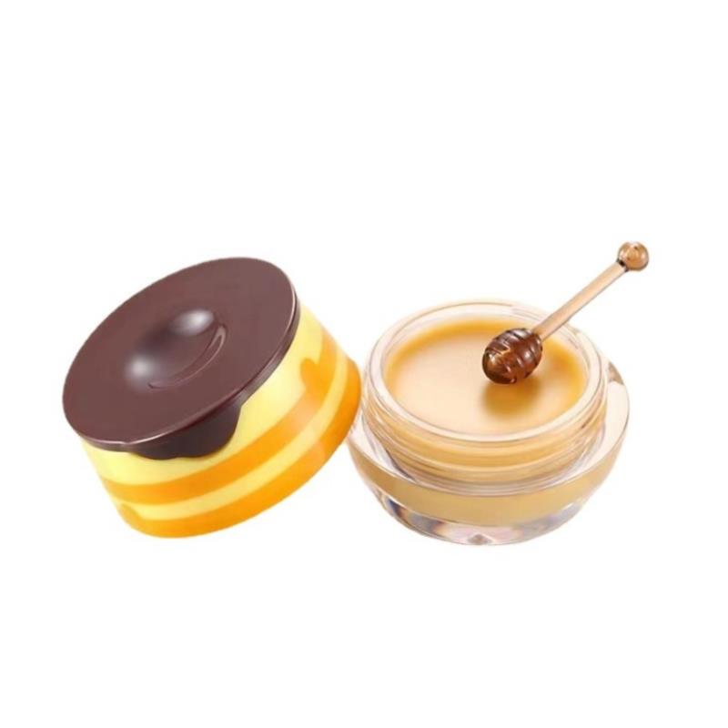 Bear Honey Lip Balm Cute Honey Jar Sleeping Lip Mask Moisturizing Moisturizing