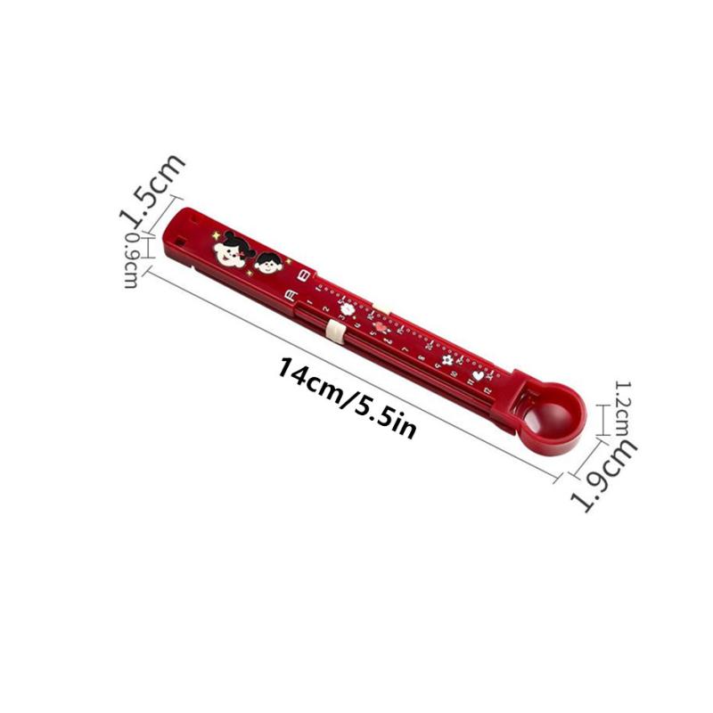 6Pcs Cartoon Snack Sealing Clip With Date Scale Sealer Portable Food Sealing Clip Plastic Snack Clip Seasoning Bag Sealing Clip