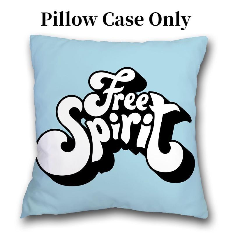 

Design Throw Letter Pillow Case Linen Suede Soft Cushion Cover Room Sofa Decor Style D,Linen