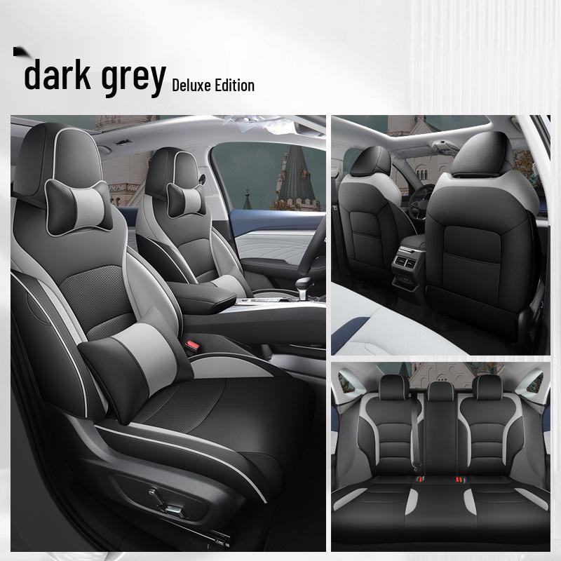 Xingrui Universal Leder Autositzbezug - Vier Jahreszeiten, Vollumfassend, Fünfsitziges Kissen.