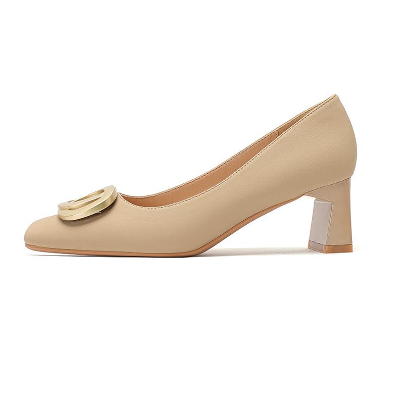 

Фу номер, туфли-лодочки с квадратным носком, женские новые туфли на низком и высоком каблуке, простые туфли-лодочки с пряжкой, модная женская обувь из микрофибры 40