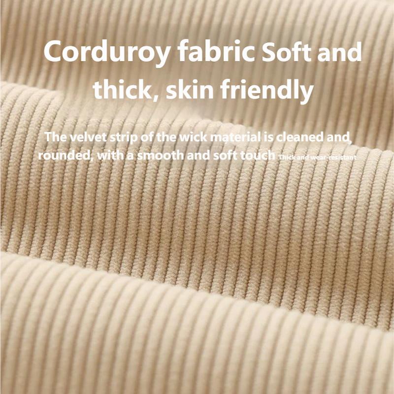 Multi-Functional Diaper Pad Travel Portable Baby Changing Pad Stowable Waterproof Corduroy Changing Pad Bag Solid Color