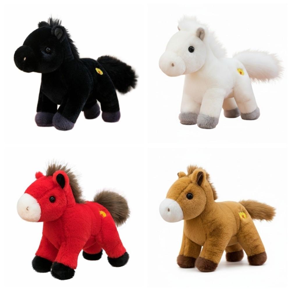Mascot Dolls Lucky Horse Plush Toys Good Luck Zodiac Pony Figurine  Birthday Gift