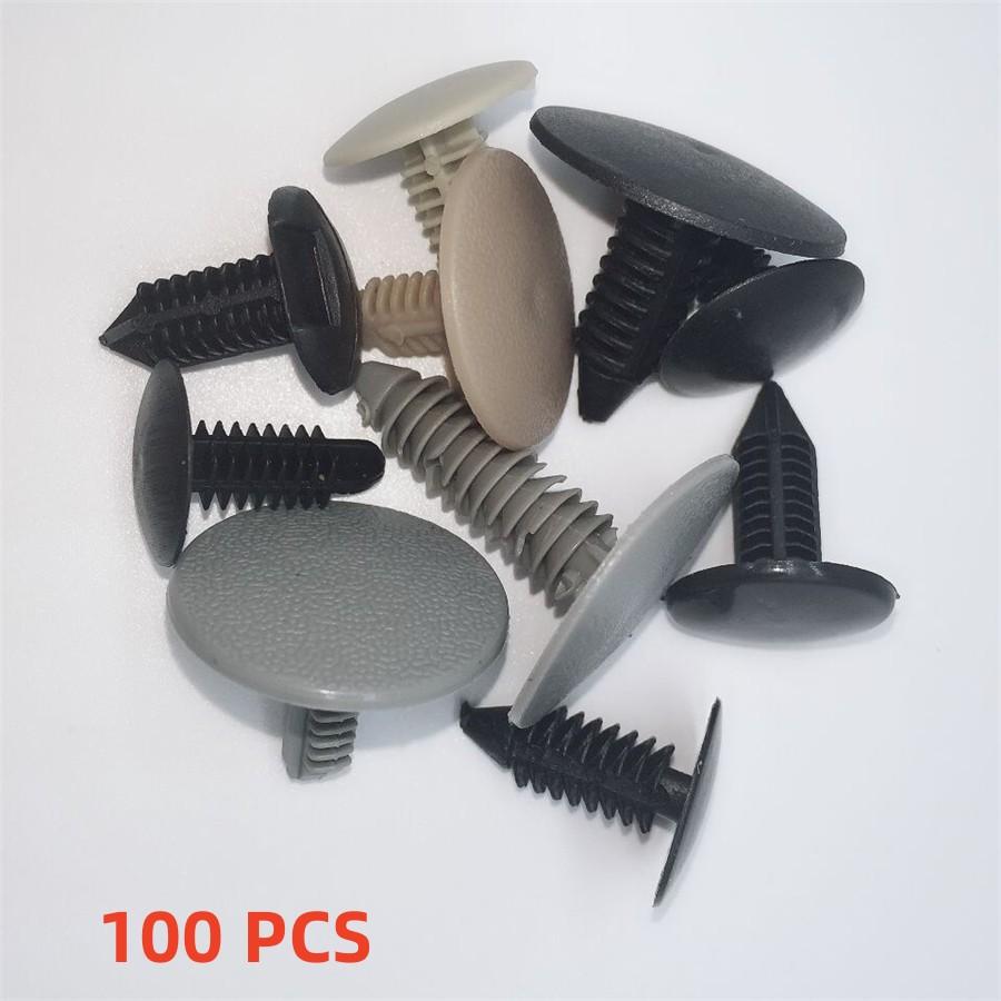 

100x Mixed Auto Door Bumper Fender Fastener Retainer Rivet Push Pin Clip Kits