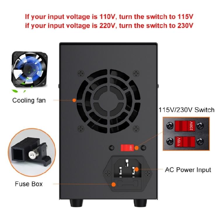 MultiFunction Power Supply 0 to 30V/60V/120V/160V Encoders Knob Two USB Type C Fast Charging Port