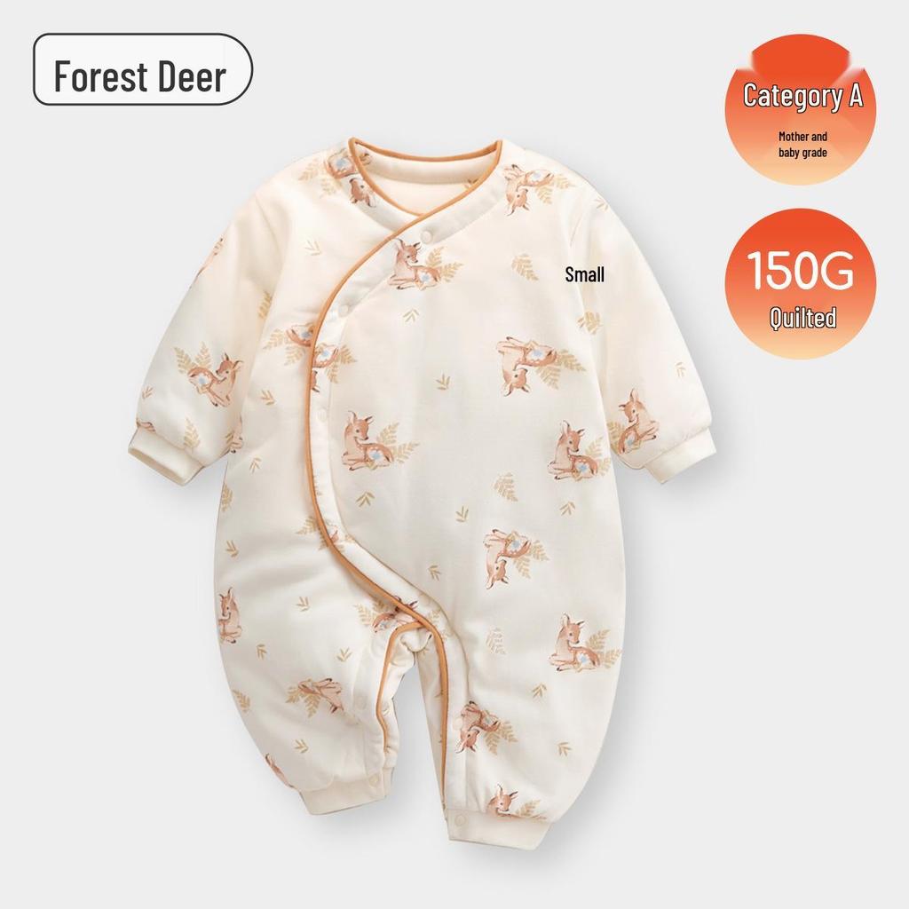 Jingqi Infant Warm Cotton Romper: Cozy Autumn & Winter Outdoor Wear