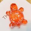 Transparent Sequin Turtle Ornaments Glitter Small Turtle Figurine for Fairy Gardens Aquarium DIY Crafts Desktop Decoration