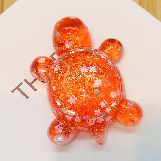 Transparent Sequin Turtle Ornaments Glitter Small Turtle Figurine for Fairy Gardens Aquarium DIY Crafts Desktop Decoration