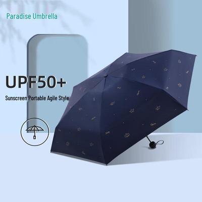 Tragbarer 5-fach Anti-UV Sonnen- und Regenschirm