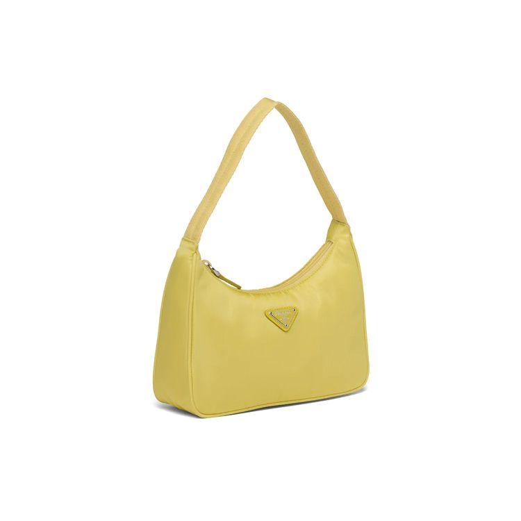 Prada Re-Edition Triangle Logo Shoulder Bag Women Handbags Yellow 1NE515-2DH0-F068X