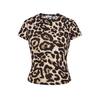 Women's Leopard Print Slim Short Sleeve T-shirt - 2026 Summer Fashion, Eye-catching European and American Trendy Base Layer Top