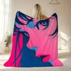 Anime Girl Throw Soft Flannel AC Blanket Lightweight Summer Nap Throw Cozy  Blanket for Sofa Bed Travel Home