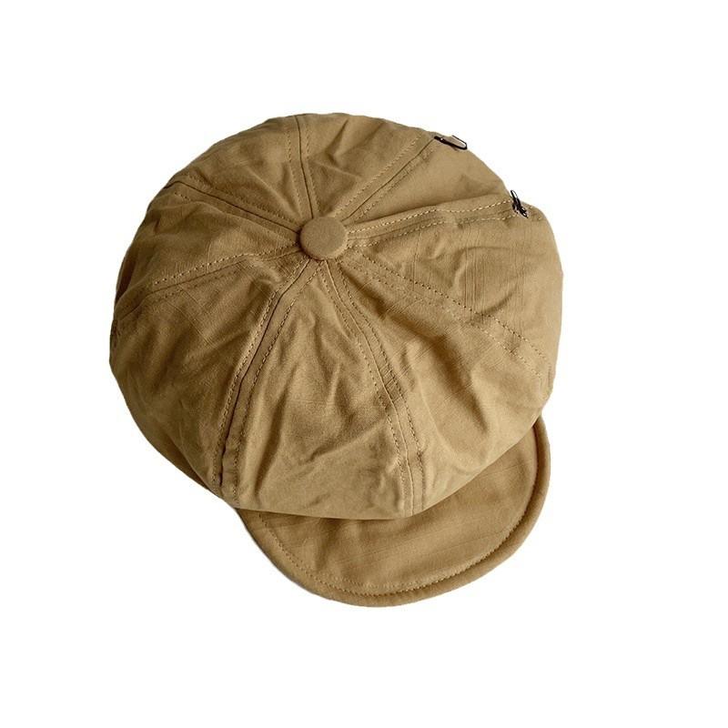 Retro Cotton Octagonal Hat With Wide Brim For Casual And Stylish Women