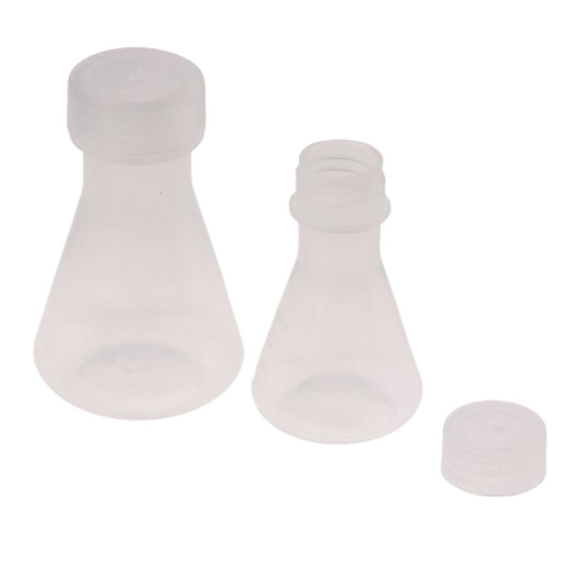 50Ml To 1000Ml Lab Plastic Erlenmeyer Flask Conical Container Bottle With Screw Cap For Laboratory Experiment