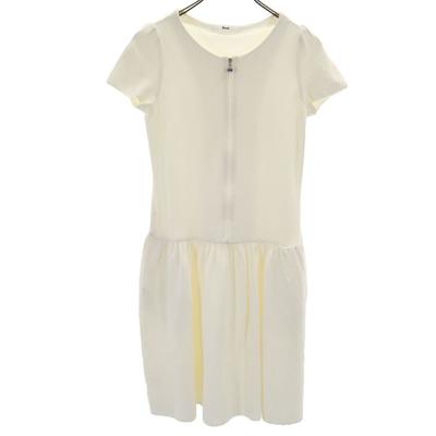 Rene Short Sleeve Long Dress 36 White Women Used