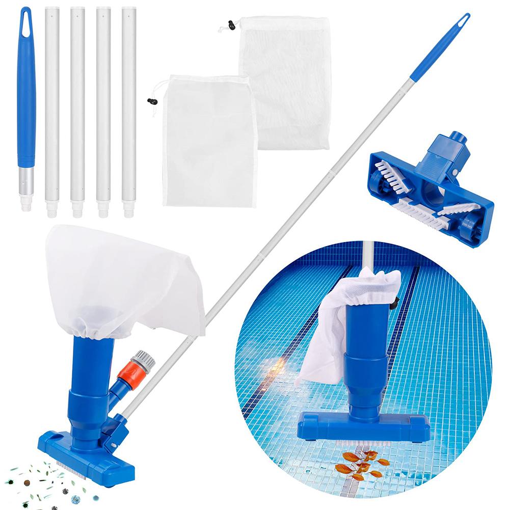 Professional Pool Cleaning Brush Sets with Handle Disinfection Suction Head Cleaner Pool Vacuum Cleaning Kit for Swimming Pools