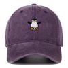 Vyšívaná tučňáčí baseballová čepice - Unisex Retro měkký kšilt Sluneční klobouk