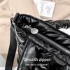 Travel Down Padding for Office Lightweight Puffer Tote Bag Shoulder Bag Quilted Puffy Handbag Down Cotton Padded