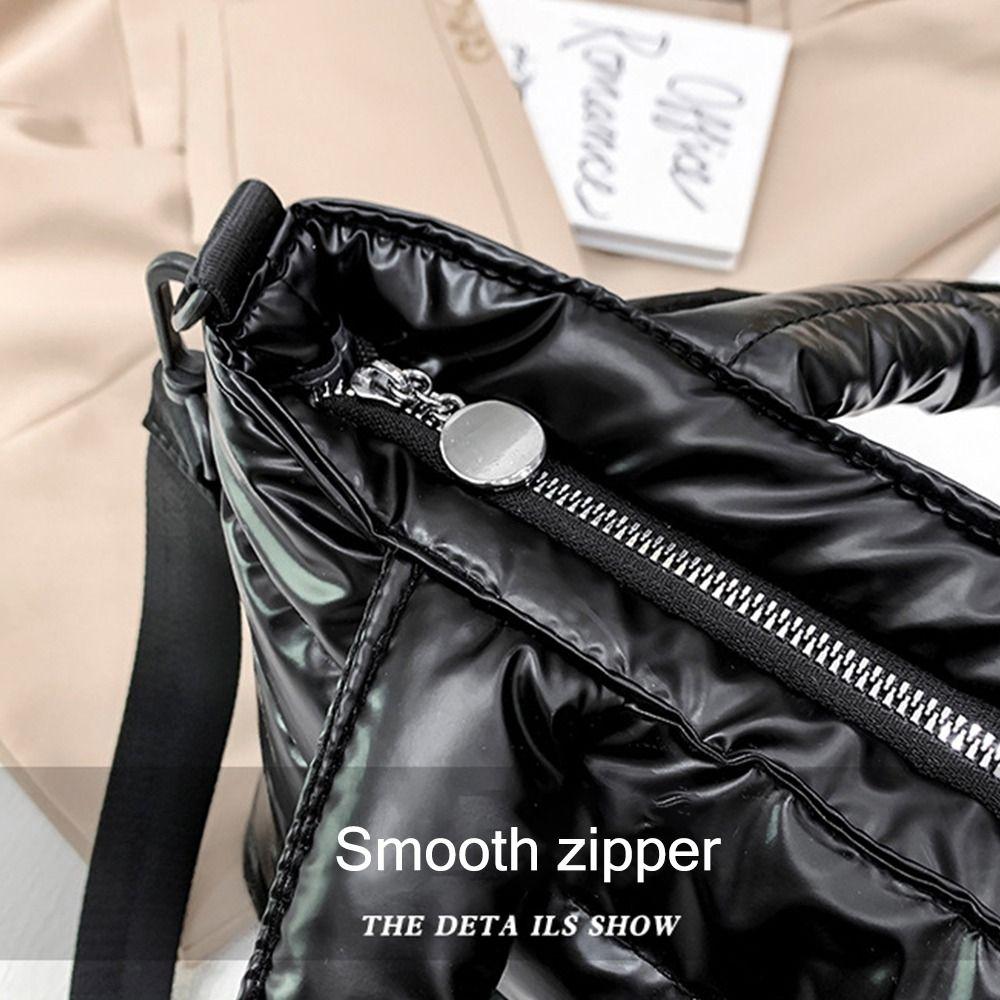 Travel Down Padding for Office Lightweight Puffer Tote Bag Shoulder Bag Quilted Puffy Handbag Down Cotton Padded
