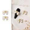 10Pcs Nail Bowknot Decors Anti-drop Non-Fading Art Camellia DIY French Style