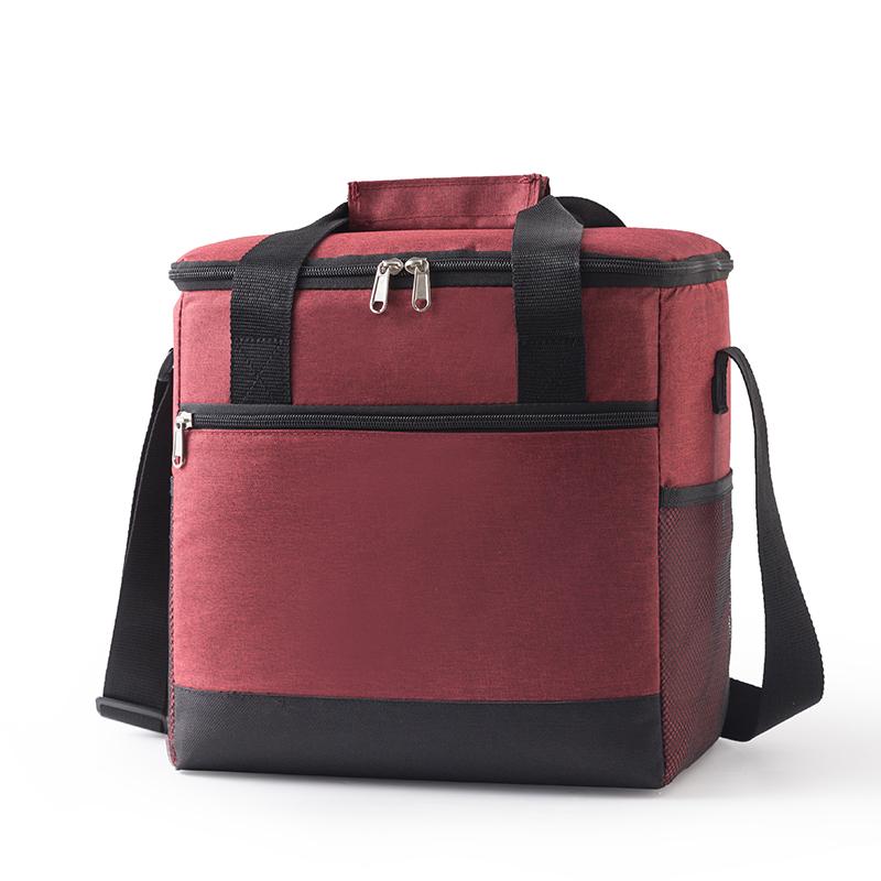 

Новые Ланч-сумки большой вместимости из ткани Оксфорд для женщин и мужчин, портативные сумки-тоут на плечо, термосумки, сумки для пикника для путешествий на открытом воздухе вино красного