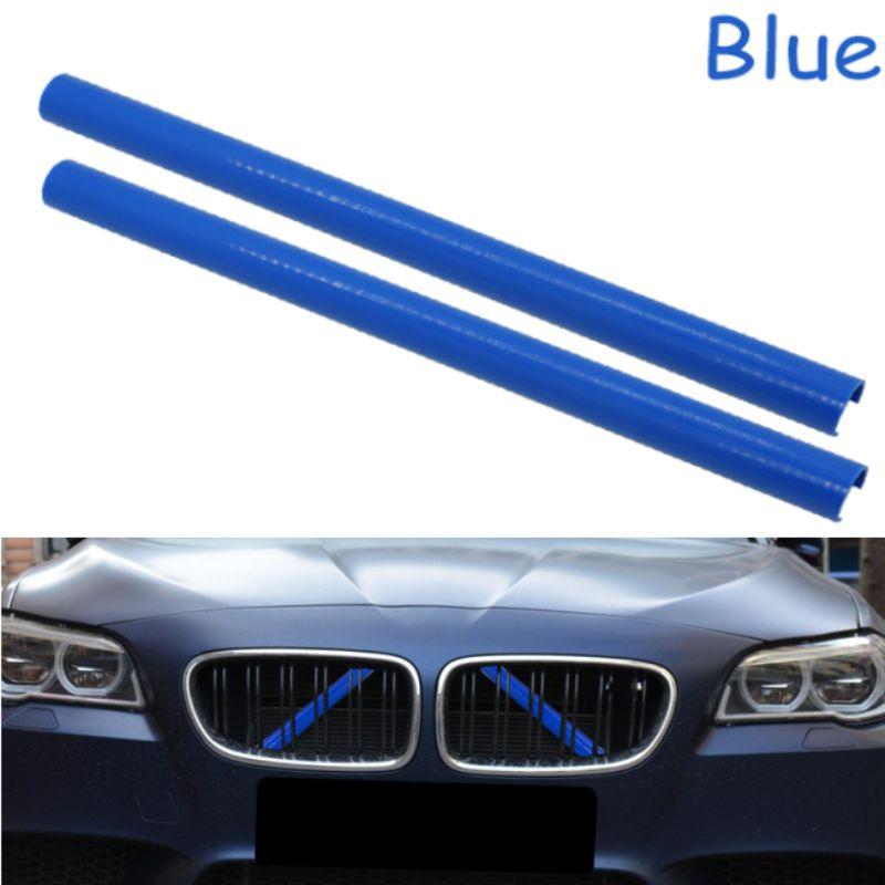 

For BMW F01 F02 F03 F04 F06 F07 F10 F18 F11 F12 F13 F39 F48 Car Front Radiator Grille Frame Trim Strips Exterior Car Accessories Blue 33cm