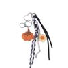 1 Piece Christmas Gifts Funny Crochet Santa Claus Doll Keychain Cute Handmade Plush Wool Knitted Santa Claus Ornament Decoration