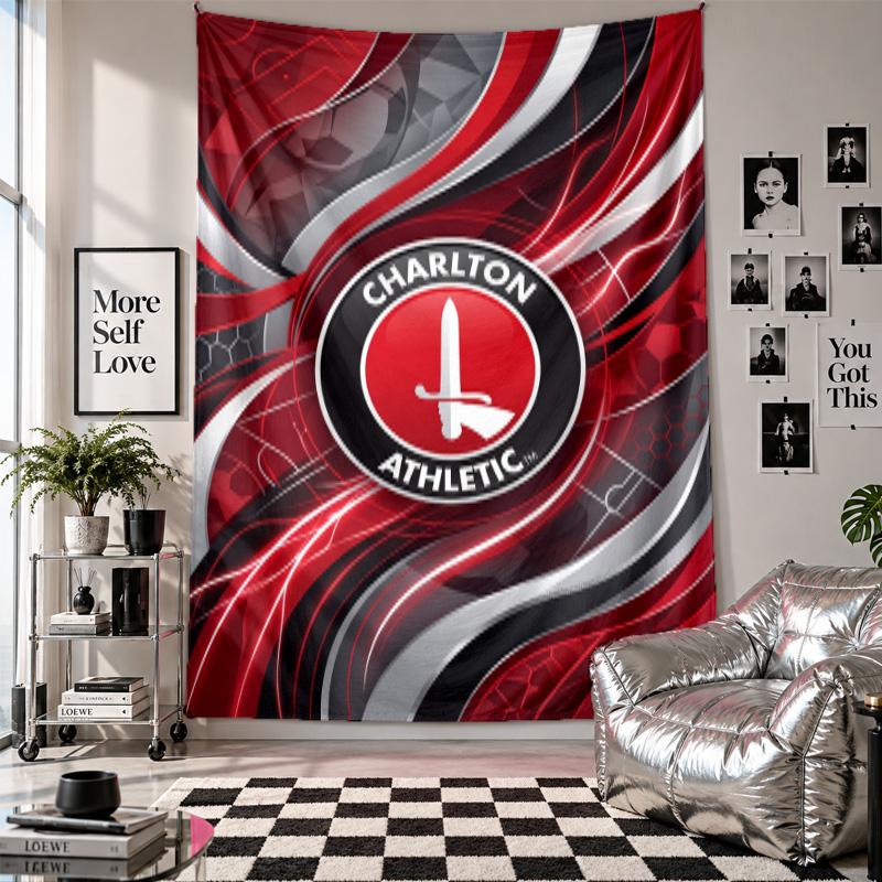 Charlton Athletic FC Wall Tapestry Home Decor Wall Hanging Cloth for Bedroom Living Room Background