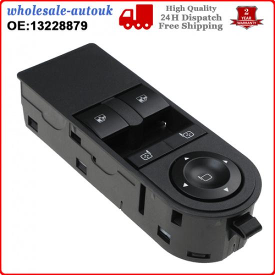 13228879 Electric Window Switch For Vauxhall Astra H / Zafira B Front Door Power