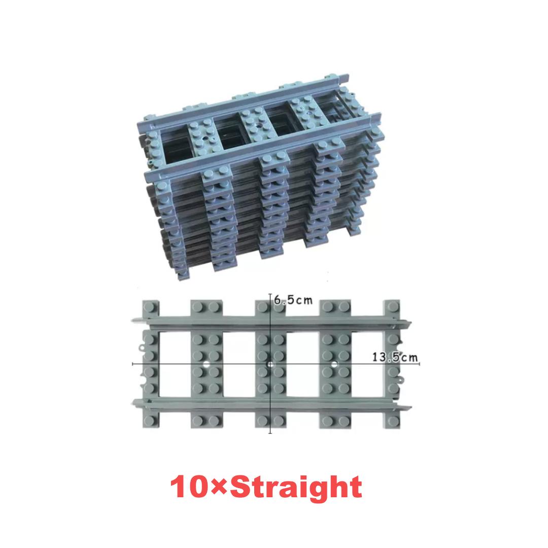 

Городские Креативные Железнодорожные Пути Поезда Железная Дорога Раздвоенный Рельс Прямые Изогнутые Пути Наборы Строительные Блоки Кирпичики Аксессуары Детали Игрушки для Детей Детские Мальчик No Box