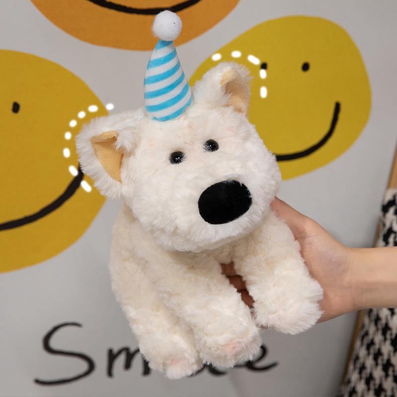 Cute Puppy West Highland Doll Plush Toy Puppy Dog Doll Children's Ragdoll Girl Birthday Gift