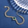 Jewelry Imitation Color Treasure Bracelet Emerald Love Main Stone 8 * 8