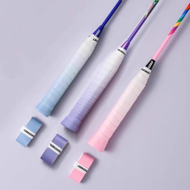 Professional Anti-Slip Gradient Badminton Racket & Fishing Rod Grip – Sweat-Absorbent, Shock-Absorbing Overgrip Handle Wrap.