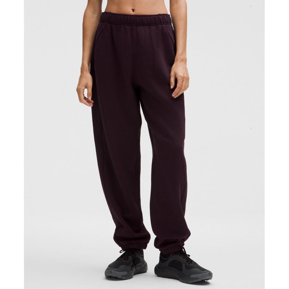 Lululemon Scuba Mid Rise Oversized Jogger  Regular Black Plum