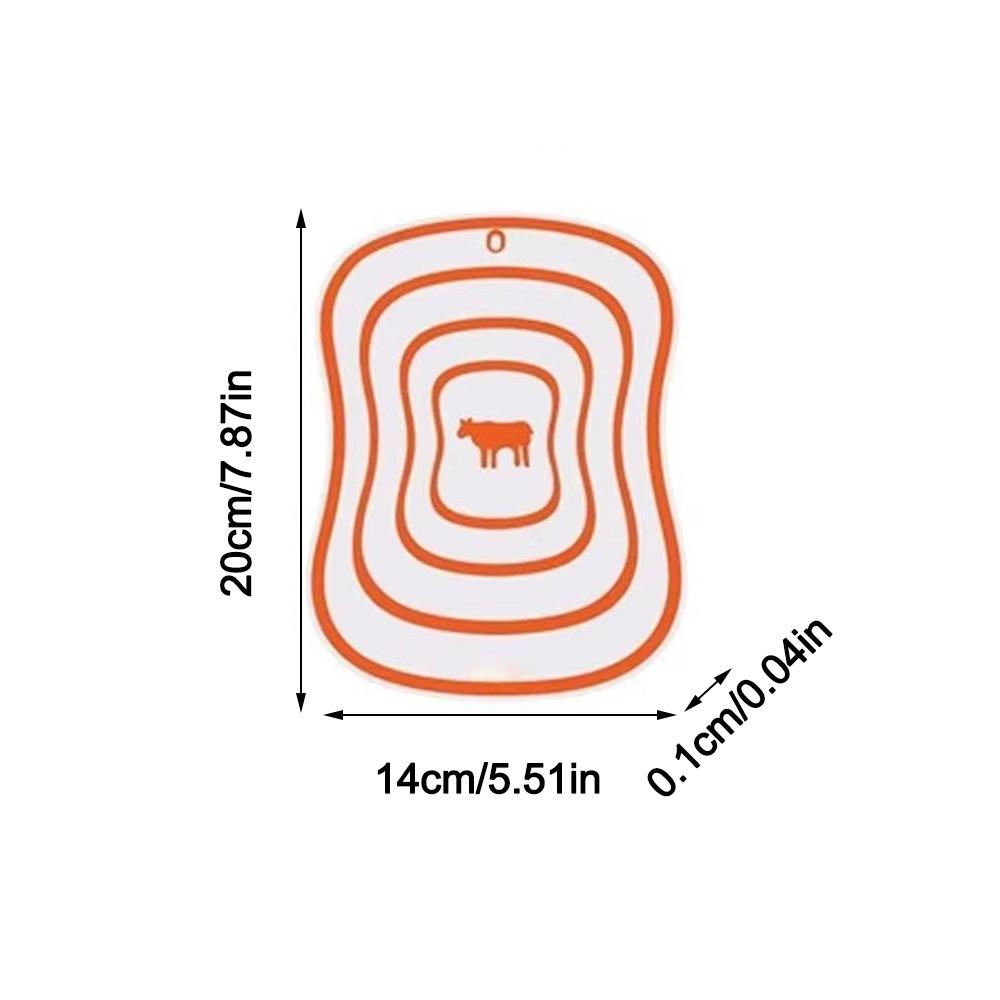 

Transparent Kitchen Chopping Flexible Classification Chopping Board New Cutting Board Kitchen Orange-S
