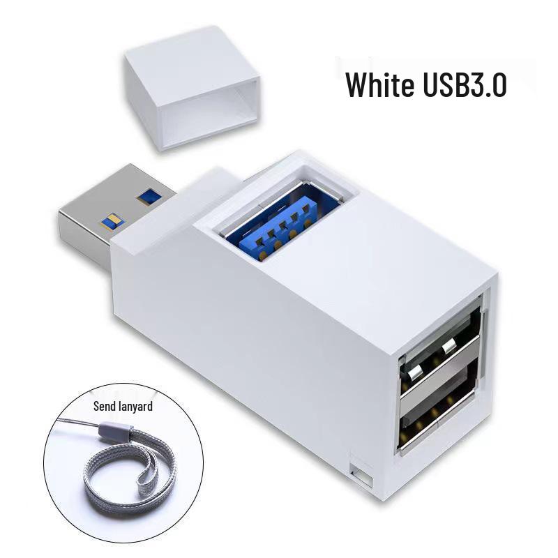 Portable 3-Port USB 3.0 Hub Splitter Docking Station