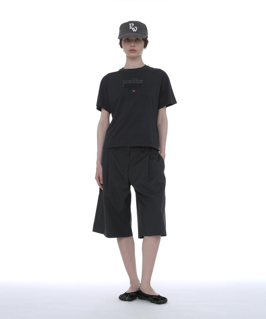 PARTIMENTO WOMEN Pw Symbol Pillbox Cap_Charcoal
