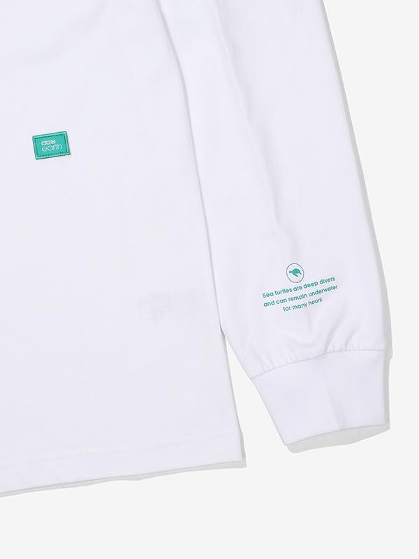 BBC EARTH Round Long T-Shirt_White