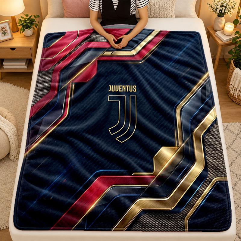 Coperta di Flanella Juventus FC Calda Morbida Coperta Plaid per Uso Interno Divano Letto Soggiorno