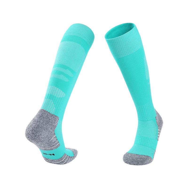 Men's Over-the-Knee Anti-Slip Football Training Socks: Sweat-Absorbent, Long Tube Design for Autumn/Winter