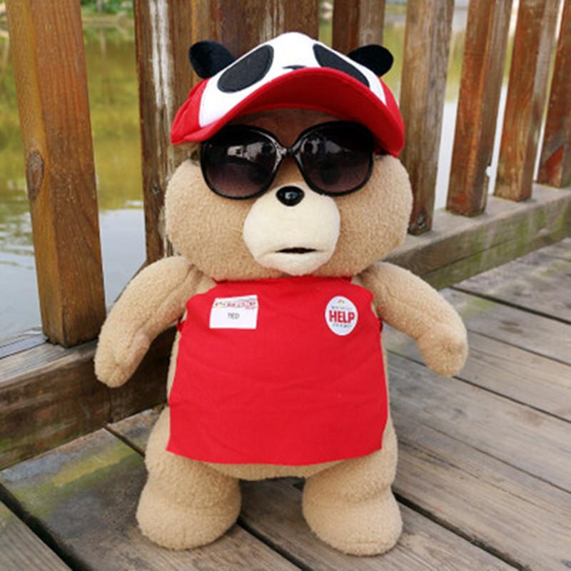 8 Styles Movie Teddy Bear Ted 2 Plush Toys In Apron Soft Stuffed Animals Plush 45cm A Birthday Present for a Good Friend