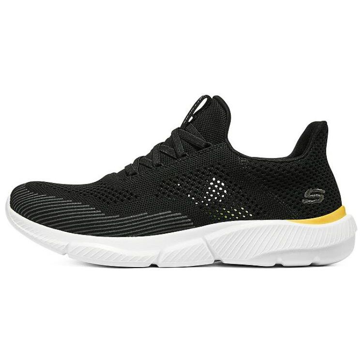 Skechers Ingram Fabric Mesh Lace-Up Low-Top Casual Shoes Men sneaker Black Yellow 210281-BKYL 41