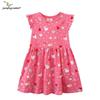European & American Style Girls' Heart Pattern Knitted Cotton Princess Dress