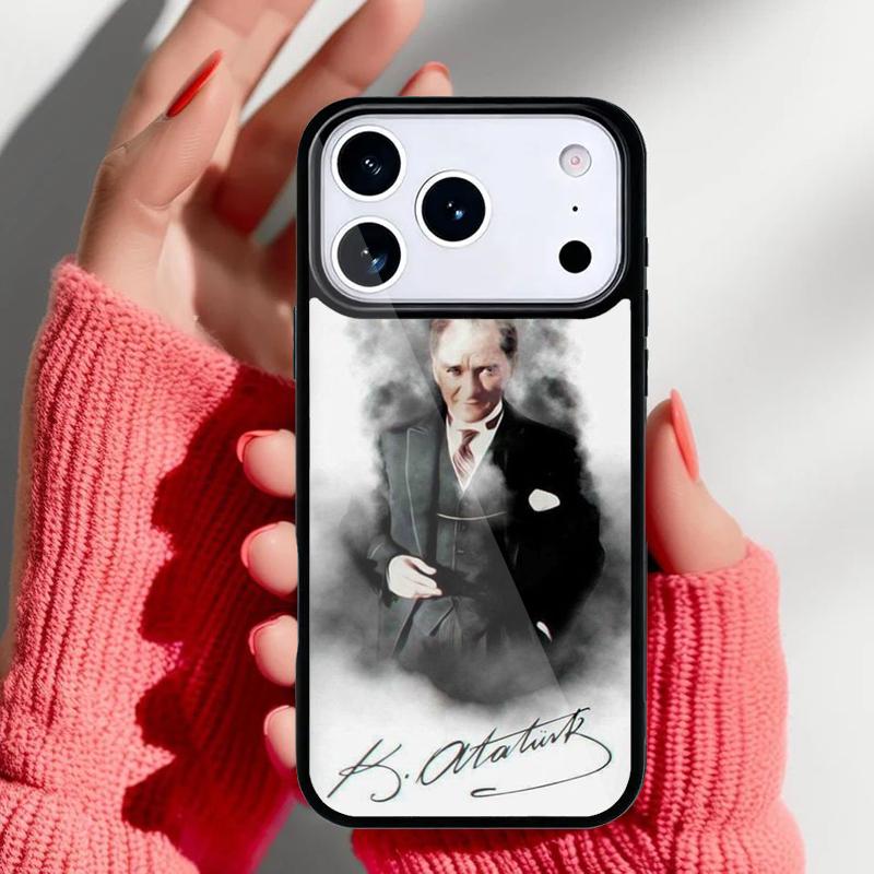 Turkey Mustafa Kemal Ataturk Phone Case for iPhone 17 Air 16e 15 14 13 Pro Max Back Cover for 12 11 Pro Coque